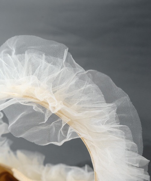 flower(フラワー)の「フリルチュールバッグ(ハンドバッグ・レディース・ブラック/アイボリー・FREE)」の9枚目の写真