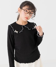 chil2 | ビッグカラーリブ長袖カットソー(Tシャツ/カットソー)