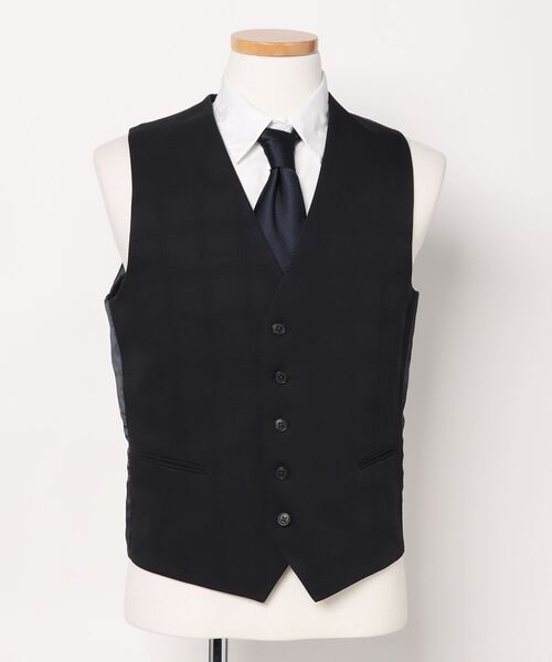 m.f.editorial（エムエフエディトリアル）の「m.f.エディトリアル メンズ リバーシブル ジレベスト（スーツベスト・メンズ・ブルー・MEDIUM/LARGE/X-LARGE）」の4枚目の写真