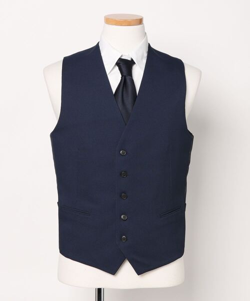 m.f.editorial（エムエフエディトリアル）の「m.f.エディトリアル メンズ リバーシブル ジレベスト（スーツベスト・メンズ・ブルー・MEDIUM/LARGE/X-LARGE）」の12枚目の写真