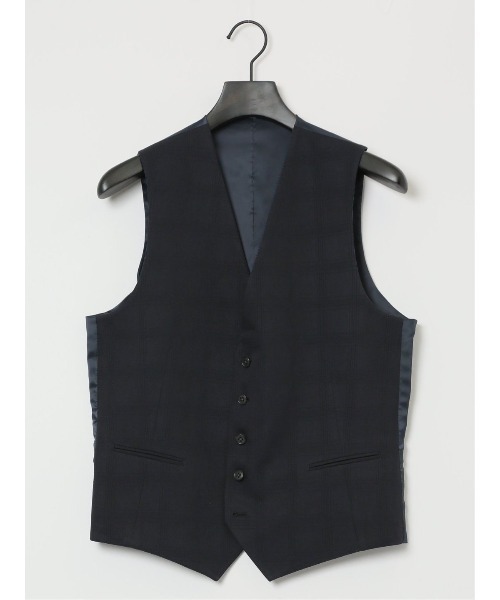 m.f.editorial（エムエフエディトリアル）の「m.f.エディトリアル メンズ リバーシブル ジレベスト（スーツベスト・メンズ・ブルー・MEDIUM/LARGE/X-LARGE）」の6枚目の写真