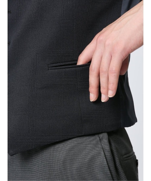 m.f.editorial（エムエフエディトリアル）の「m.f.エディトリアル メンズ リバーシブル ジレベスト（スーツベスト・メンズ・ブルー・MEDIUM/LARGE/X-LARGE）」の14枚目の写真