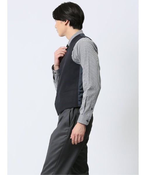 m.f.editorial（エムエフエディトリアル）の「m.f.エディトリアル メンズ リバーシブル ジレベスト（スーツベスト・メンズ・ブルー・MEDIUM/LARGE/X-LARGE）」の16枚目の写真