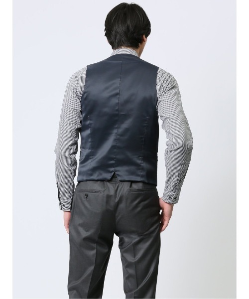 m.f.editorial（エムエフエディトリアル）の「m.f.エディトリアル メンズ リバーシブル ジレベスト（スーツベスト・メンズ・ブルー・MEDIUM/LARGE/X-LARGE）」の17枚目の写真