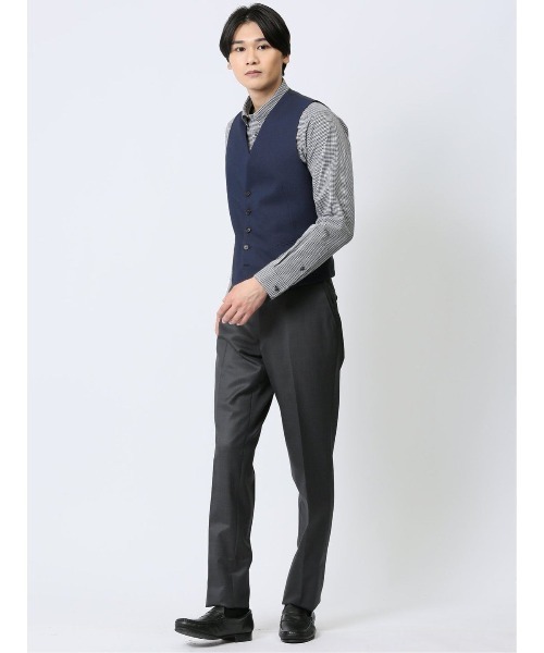 m.f.editorial（エムエフエディトリアル）の「m.f.エディトリアル メンズ リバーシブル ジレベスト（スーツベスト・メンズ・ブルー・MEDIUM/LARGE/X-LARGE）」の21枚目の写真