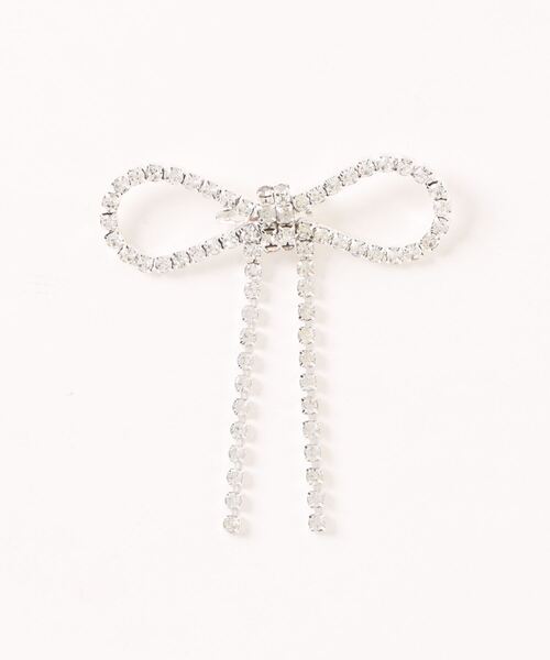 clear（クリア）の「ビジューリボン付きカーディガン [大人 カジュアル 着回し力抜群]≪再入荷≫（カーディガン/ボレロ・レディース・アイボリー/グレー/ピンク・F）」の19枚目の写真