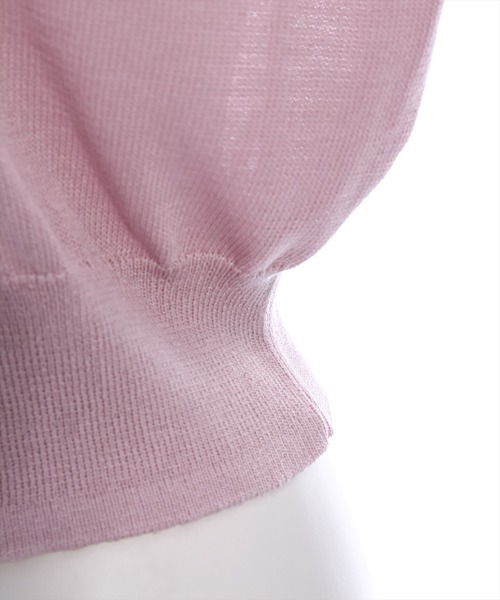 clear（クリア）の「ビジューリボン付きカーディガン [大人 カジュアル 着回し力抜群]≪再入荷≫（カーディガン/ボレロ・レディース・アイボリー/グレー/ピンク・F）」の18枚目の写真