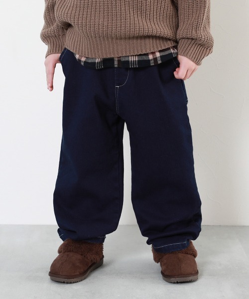 devirock（デビロック）の「裏起毛 バルーン デニム パンツ（デニムパンツ・キッズ・ブルー系その他/ブルー系その他2・100cm/110cm/120cm/130cm/140cm/150cm/160cm）」の2枚目の写真