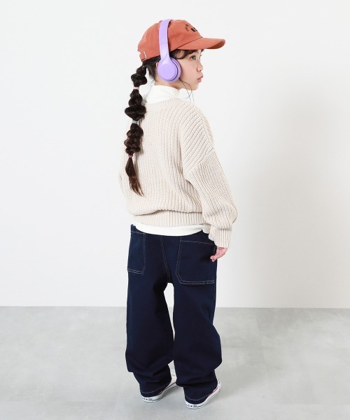 devirock（デビロック）の「裏起毛 バルーン デニム パンツ（デニムパンツ・キッズ・ブルー系その他/ブルー系その他2・100cm/110cm/120cm/130cm/140cm/150cm/160cm）」の5枚目の写真