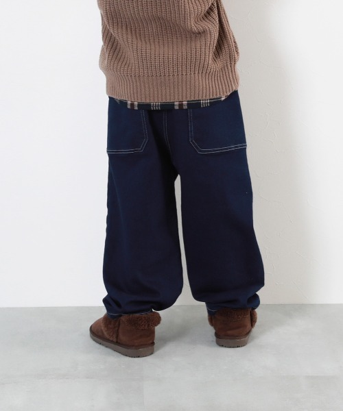 devirock（デビロック）の「裏起毛 バルーン デニム パンツ（デニムパンツ・キッズ・ブルー系その他/ブルー系その他2・100cm/110cm/120cm/130cm/140cm/150cm/160cm）」の10枚目の写真