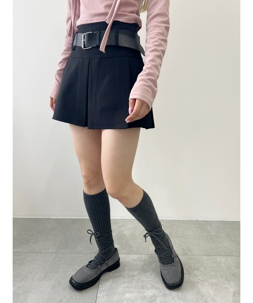 PHILLY(フィリー)の「【PHILLY】ベルトセットミニスカート(スカート・レディース・グレー/ブラック・SMALL/MEDIUM)」の5枚目の写真