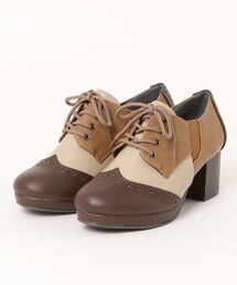 【NEW YORK STARS BOBSON】 ウィングチップヒールアップシューズ