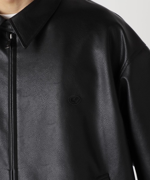 B.C STOCK（ベーセーストック）の「YDD フェイクレザー ブルゾン（ライダースジャケット・メンズ・ブラック・LARGE/MEDIUM）」の17枚目の写真