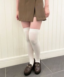 tutuanna(チュチュアンナ)の綿混リブオーバーニーソックス52cm丈(ソックス/靴下)