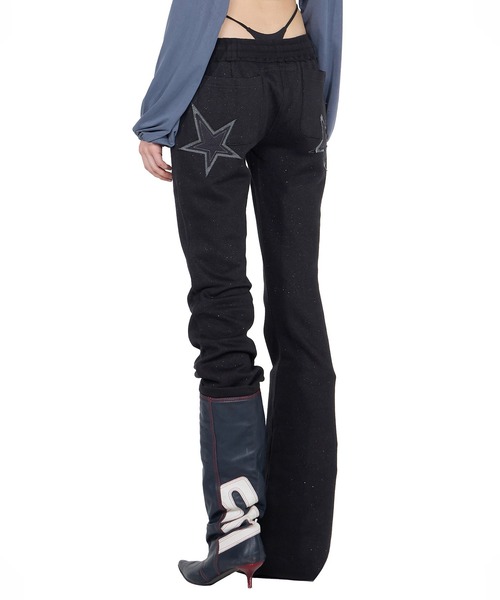 SCULPTOR（スカルプター）の「Glitter Boots Cut Sweatpants