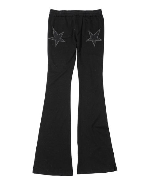 【SCULPTOR】グリッターブーツカットスウェットパンツベージュ SCULPTOR（スカルプター）の「Glitter Boots Cut Sweatpants