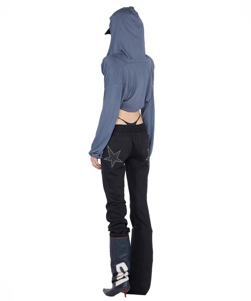 【SCULPTOR】グリッターブーツカットスウェットパンツベージュ SCULPTOR（スカルプター）の「Glitter Boots Cut Sweatpants