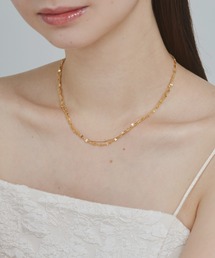 【 金属アレルギー対応 】 2連チェーンネックレス サージカルステンレス