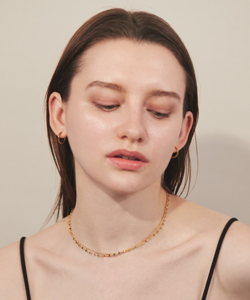 ciite' surgical stainless（シーテサージカルステンレス）の「【 金属アレルギー対応 】 2連チェーンネックレス サージカルステンレス（ネックレス・レディース・ゴールド/シルバー・FREE）」の4枚目の写真