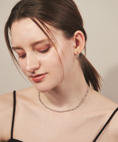 ciite' surgical stainless（シーテサージカルステンレス）の「【 金属アレルギー対応 】 2連チェーンネックレス サージカルステンレス（ネックレス・レディース・ゴールド/シルバー・FREE）」の6枚目の写真