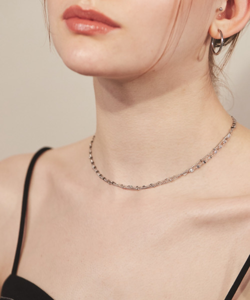 ciite' surgical stainless（シーテサージカルステンレス）の「【 金属アレルギー対応 】 2連チェーンネックレス サージカルステンレス（ネックレス・レディース・ゴールド/シルバー・FREE）」の8枚目の写真