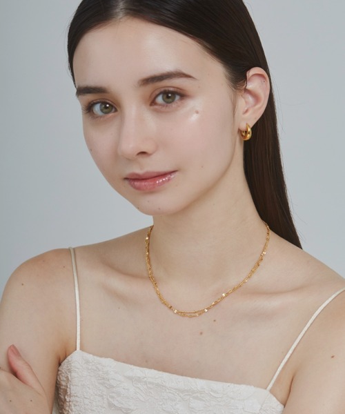 ciite' surgical stainless（シーテサージカルステンレス）の「【 金属アレルギー対応 】 2連チェーンネックレス サージカルステンレス（ネックレス・レディース・ゴールド/シルバー・FREE）」の9枚目の写真