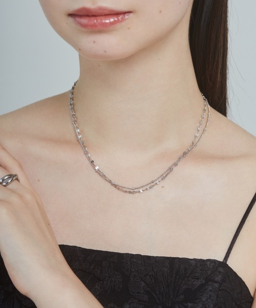 ciite' surgical stainless（シーテサージカルステンレス）の「【 金属アレルギー対応 】 2連チェーンネックレス サージカルステンレス（ネックレス・レディース・ゴールド/シルバー・FREE）」の17枚目の写真