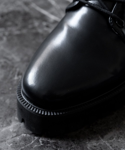 【セール】プレ－ントゥ ワークソールフェイクレザーシューズ（ドレスシューズ）｜Rocky Monroe（ロッキーモンロー）