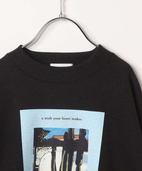 LEPSIM（レプシィム）の「【KIDS】PHOTO裏毛スウェット　204904（スウェット・キッズ・ブラック/オフホワイト・120/140）」の4枚目の写真