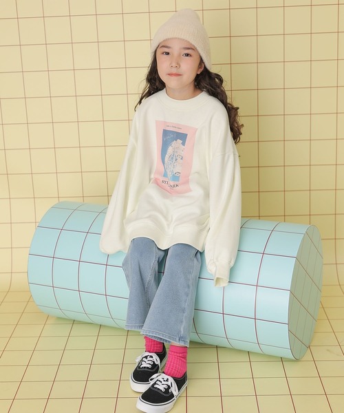LEPSIM（レプシィム）の「【KIDS】PHOTO裏毛スウェット　204904（スウェット・キッズ・ブラック/オフホワイト・120/140）」の10枚目の写真