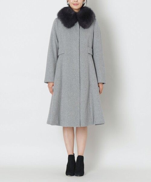 TO BE CHIC(トゥー ビー シック)の「ウールビーバー ロングコート(ステンカラーコート・レディース・ブラック・40)」の5枚目の写真