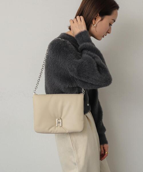 SENSE OF PLACE by URBAN RESEARCH（センスオブプレイスバイアーバンリサーチ）の「『一部WEB限定カラー』チェーンパフバッグ（ショルダーバッグ・レディース・ブラック/アイボリー/カーキ/バーガンディー・ONE）」の12枚目の写真