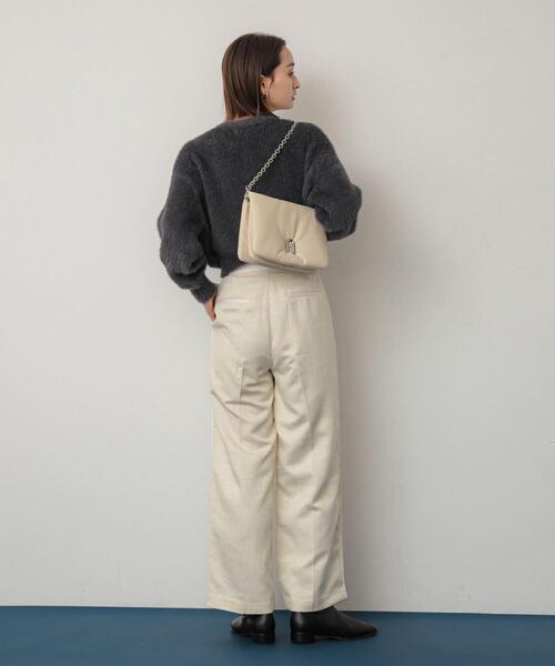 SENSE OF PLACE by URBAN RESEARCH（センスオブプレイスバイアーバンリサーチ）の「『一部WEB限定カラー』チェーンパフバッグ（ショルダーバッグ・レディース・ブラック/アイボリー/カーキ/バーガンディー・ONE）」の15枚目の写真