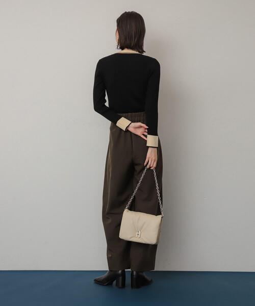 SENSE OF PLACE by URBAN RESEARCH（センスオブプレイスバイアーバンリサーチ）の「『一部WEB限定カラー』チェーンパフバッグ（ショルダーバッグ・レディース・ブラック/アイボリー/カーキ/バーガンディー・ONE）」の20枚目の写真