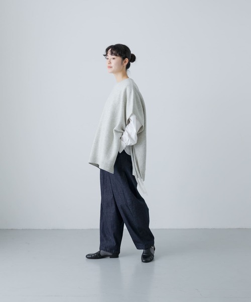 かぐれ（カグレ）の「ハミルトンワイドニットベスト（ベスト・レディース・チャコールグレー/ライトグレー・FREE）」の10枚目の写真