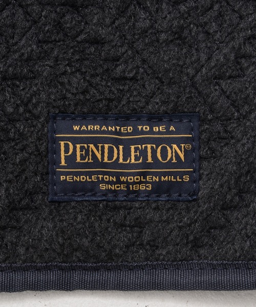 PENDLETON（ペンドルトン）の「PENDLETON ペンドルトン MOUNTAIN MAJESTY FLEECE QUILTING MUFFLER マウンテン マジェスティ フリース キルティング マフラー（マフラー・レディース・オリーブ/チャコール/ベージュ・FREE）」の10枚目の写真