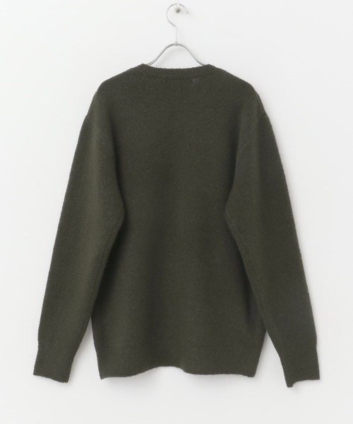 セール】『XLサイズあり』ブークレストレッチクルーニット（ニット