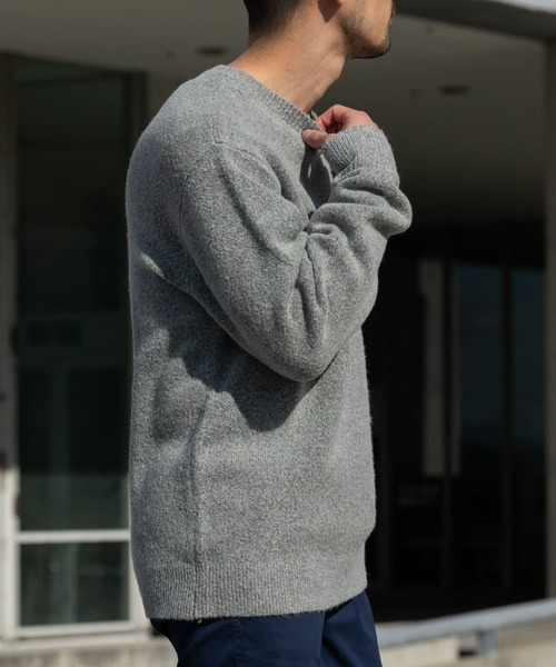 URBAN RESEARCH ROSSO MEN(アーバンリサーチロッソメン)の「『XLサイズあり』ブークレストレッチクルーニット(ニット/セーター・メンズ・ブラック/グレー/ベージュ系その他/カーキ/イエロー/オレンジ・SMALL/MEDIUM/LARGE/X-LARGE)」の16枚目の写真