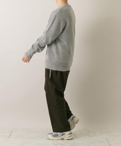 セール】『XLサイズあり』ブークレストレッチクルーニット（ニット