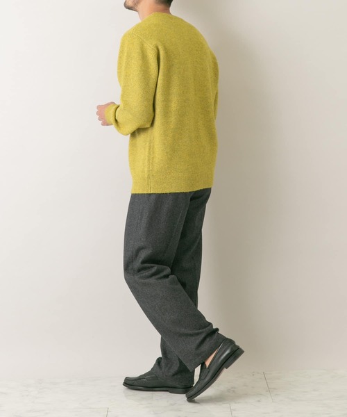 セール】『XLサイズあり』ブークレストレッチクルーニット（ニット