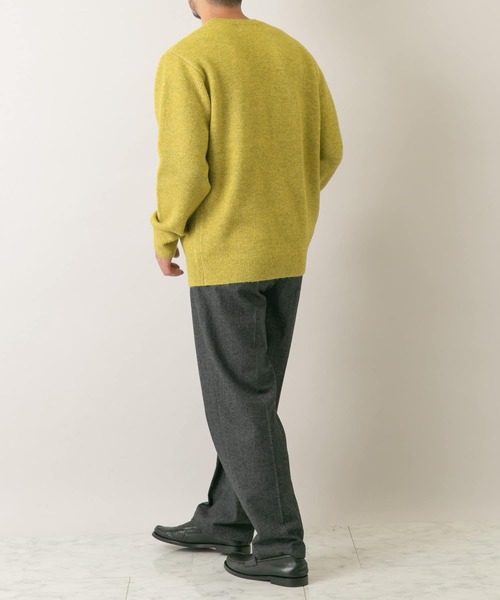 セール】『XLサイズあり』ブークレストレッチクルーニット（ニット