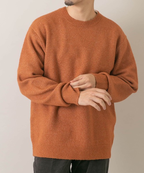 FR2GOLF ニットセーター SHIPS:〈洗濯機可能〉SOLOTEX(R) 12ゲージ コットン 畦編み クルー