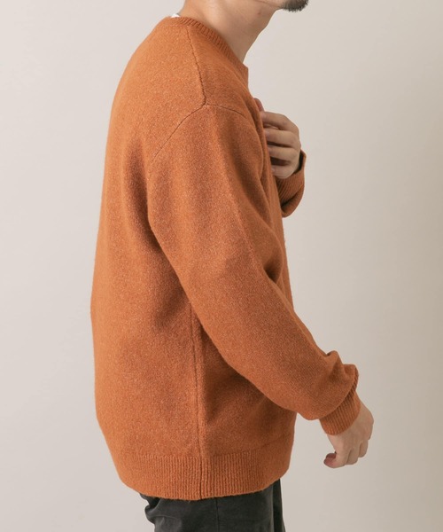 セール】『XLサイズあり』ブークレストレッチクルーニット（ニット