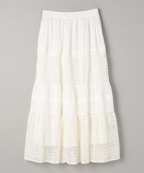 coen(コーエン)の「MARKET(マーケット)レース切替コットンギャザースカート(スカート・レディース・ブラック/オフホワイト・FREE)」の18枚目の写真