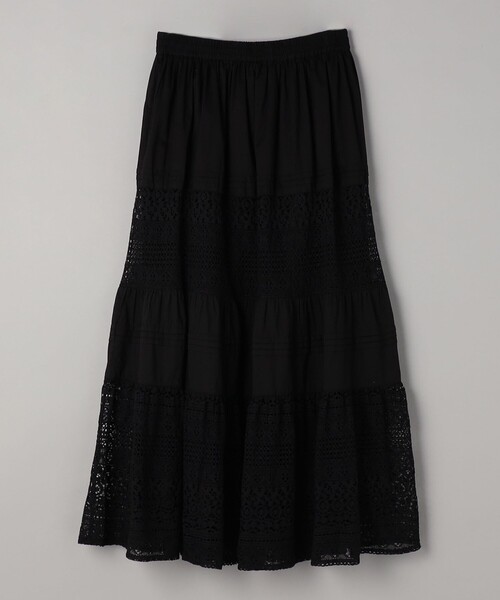 coen(コーエン)の「MARKET(マーケット)レース切替コットンギャザースカート(スカート・レディース・ブラック/オフホワイト・FREE)」の19枚目の写真