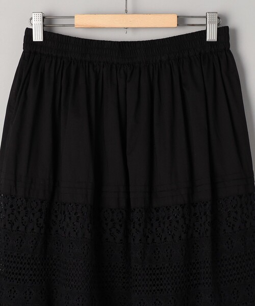 coen(コーエン)の「MARKET(マーケット)レース切替コットンギャザースカート(スカート・レディース・ブラック/オフホワイト・FREE)」の21枚目の写真