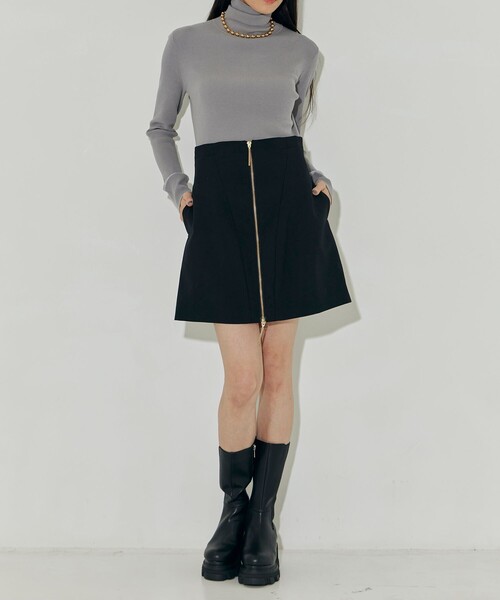 MUKASA(ムカサ)の「【MUKASA/ムカサ】SEPARATED JACKET MINI DRESS/ジャケット/ワンピース/セパレート(ノーカラージャケット・レディース・ブラック・2/1)」の8枚目の写真