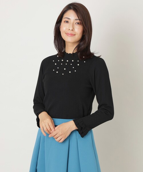 【セール】レーヨンポリエステル ハイネックニット（ニット/セーター）｜TO BE CHIC（トゥー ビー シック）