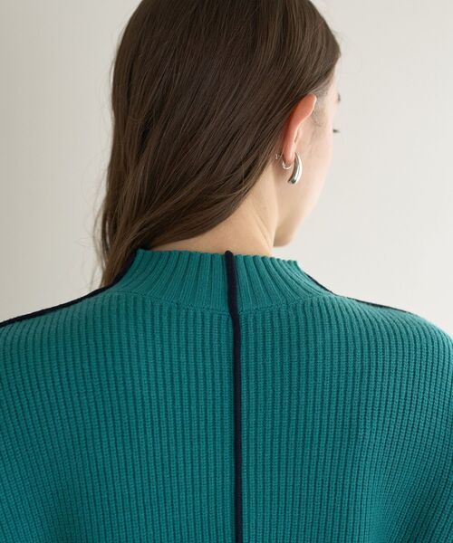 YECCA VECCA(イェッカヴェッカ)の「配色ラインニット(ニット/セーター・レディース・ベージュ/グリーン/杢グレー・FREE)」の12枚目の写真