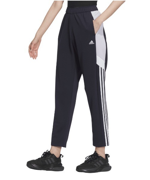 adidas(アディダス)の「アディダス adidas W TEAM トラックパンツ(その他パンツ・レディース・ブラック/ネイビー・S/M/L/XL)」の2枚目の写真